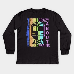 train railwayman trains driver Kids Long Sleeve T-Shirt